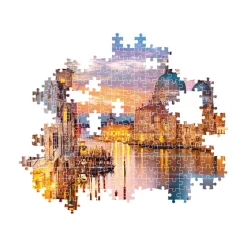 Puzzle 500 pièces + poster : Venise Illuminé - Clementoni