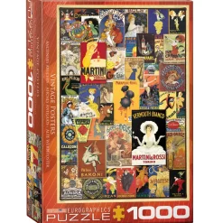 Puzzle 1000 pièces : Posters Vintage - Eurographics