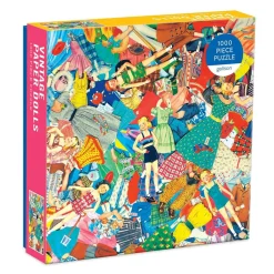 Puzzle 1000 pièces : Poupées en papier vintage - Galison