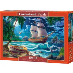 Puzzle 1500 pièces : Première nuit sur New Land - Castorland