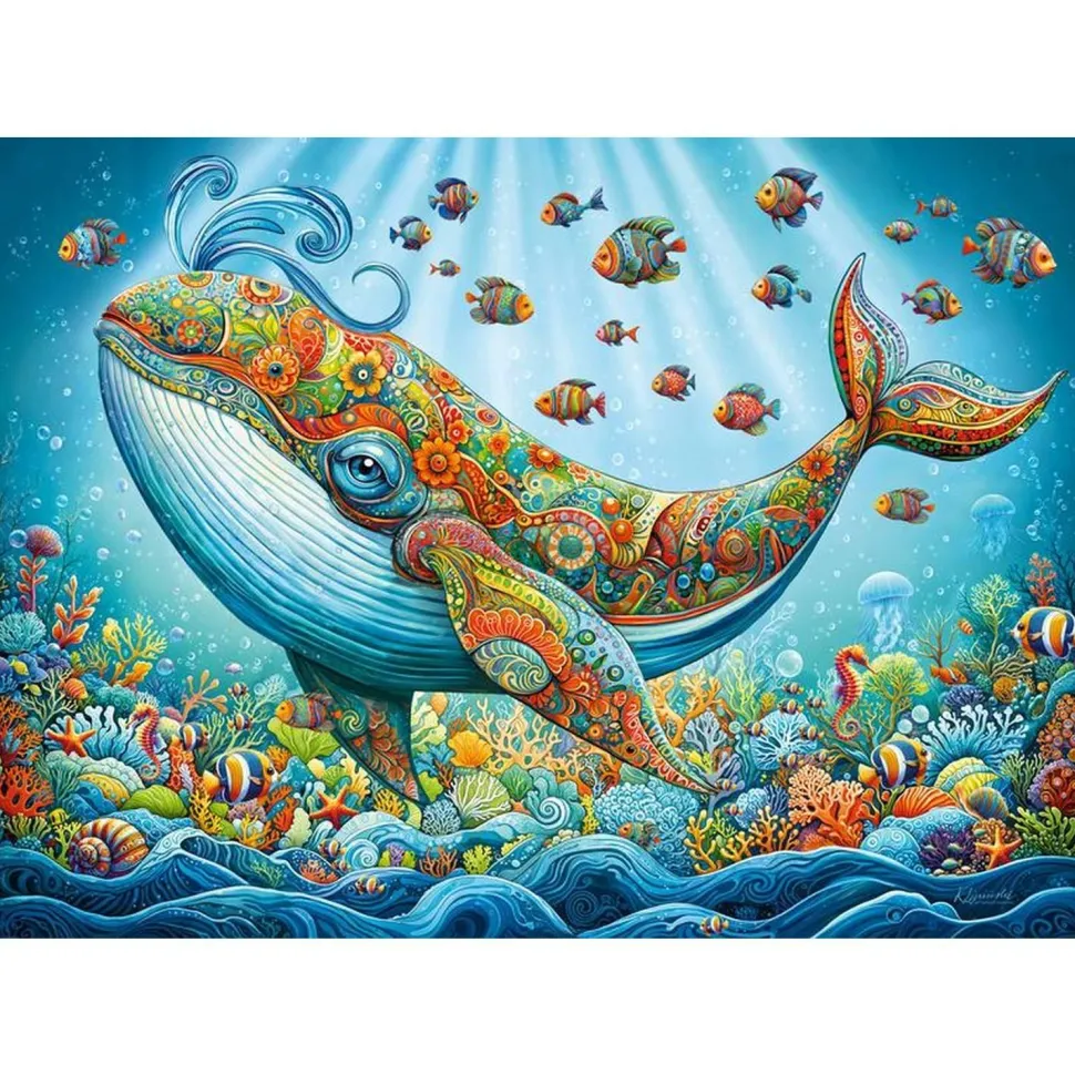 Puzzle 1000 pièces : Princesse des baleines - CherryPazzi