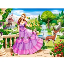 Puzzle 100 pièces : Princesse dans le jardin royal - Castorland