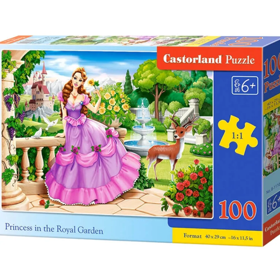 Puzzle 100 pièces : Princesse dans le jardin royal - Castorland
