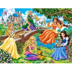Puzzle 180 pièces : Princesses dans le jardin - Castorland