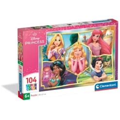 Puzzle 104 pièces : Princesses Disney - Clementoni