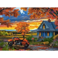 Puzzle 500 pièces : Promenade d'automne - Castorland