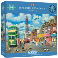 Puzzle 1000 pièces : Promenade de Blackpool - Gibsons