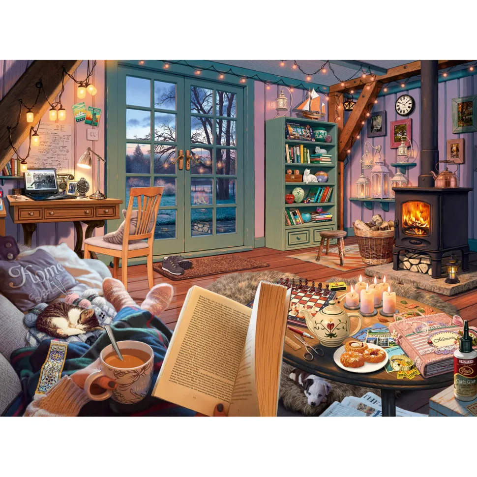 Puzzle 1000 pièces : Puzzle secret : Maison de vacances - Schmidt