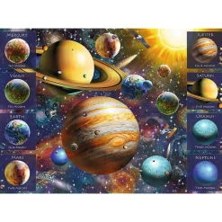 Puzzle 1040 pièces : Puzzle Spirale - Système solaire - Trefl