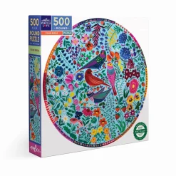 Puzzle 500 pièces : Quatre oiseaux - Eeboo