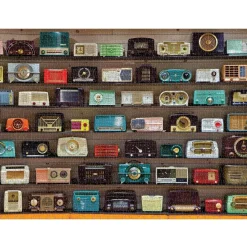 Puzzle 1000 pièces : Radios-réveils Chihuly Vintage radios - Galison