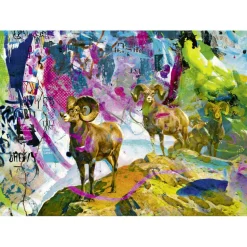 Puzzle 1000 pièces : Rebrush : Grandes Cornes - Heye