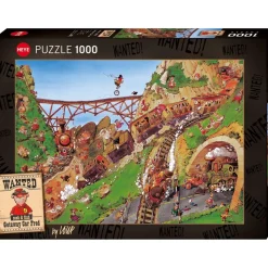Puzzle 1000 pièces : recherché fred la voiture d’évasion - Heye