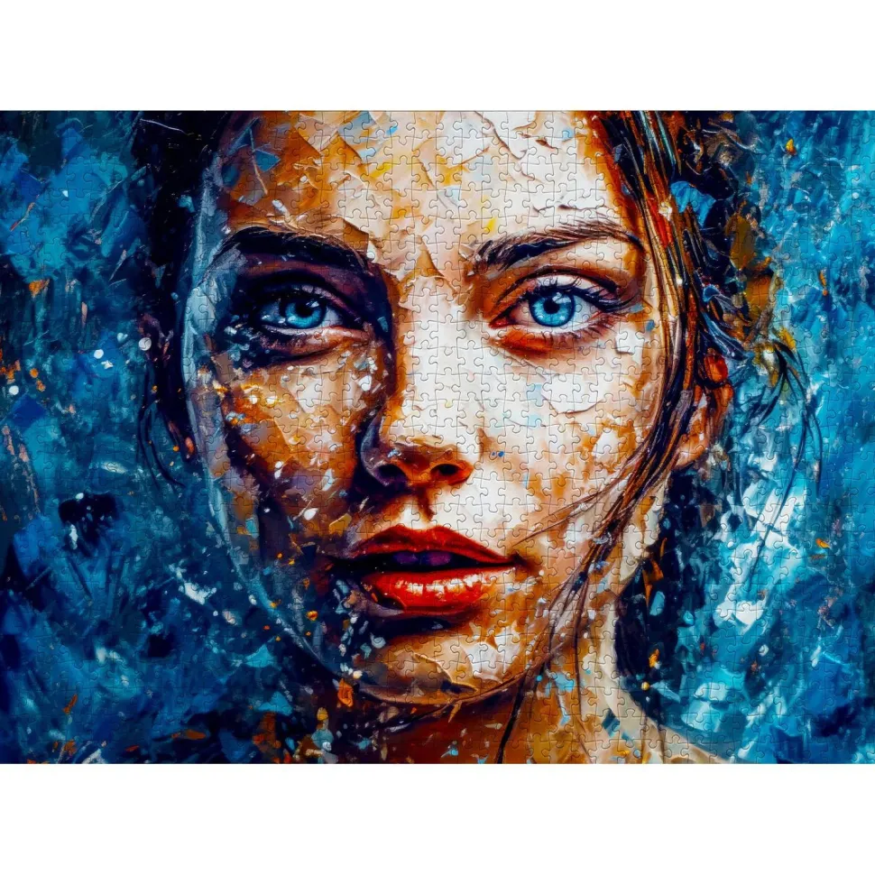 Puzzle 1000 Pièces : Regard Glacé - EnjoyPuzzle