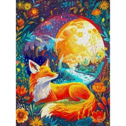 Puzzle 1000 pièces : Renard lunaire - EnjoyPuzzle