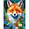Puzzle 1000 pièces : Renard Roux en Fleurs - CherryPazzi