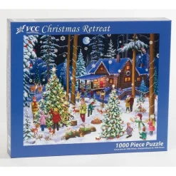 Puzzle 1000 pièces : Retraite de Noël - Vermont Christmas Company