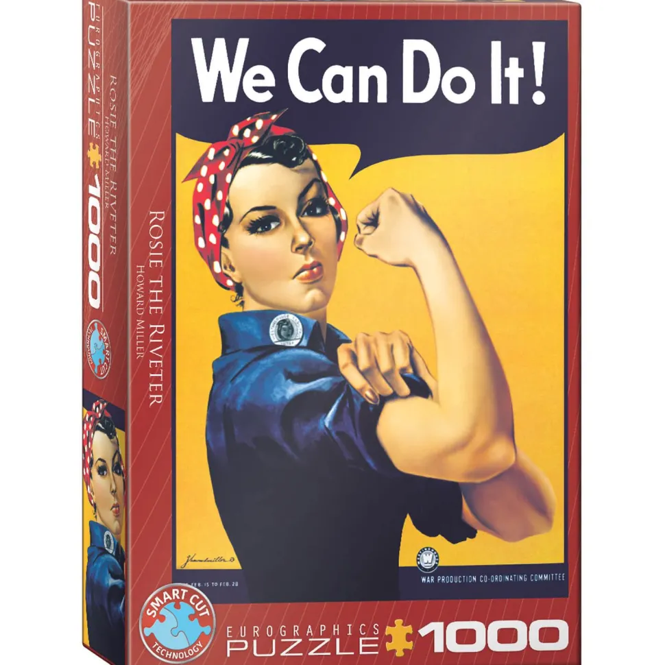 Puzzle 1000 pièces : Rosie the riveter, Howard Miller - Eurographics