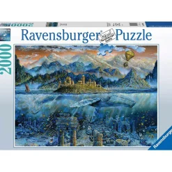Puzzle 2000 pièces : Sage baleine - Ravensburger