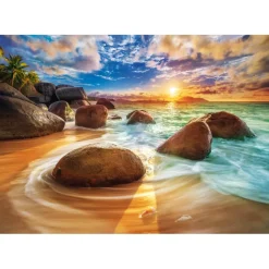 Puzzle 1000 pièces : Samudra Beach, Inde - Trefl