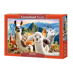 Puzzle 1000 pièces : Selfie de Lamas - Castorland