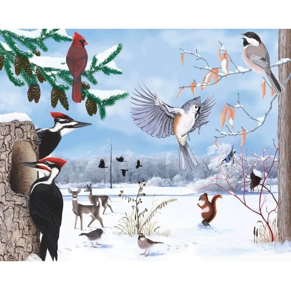 Puzzle 1000 pièces : Sentier d'hiver - New York Puzzle Company