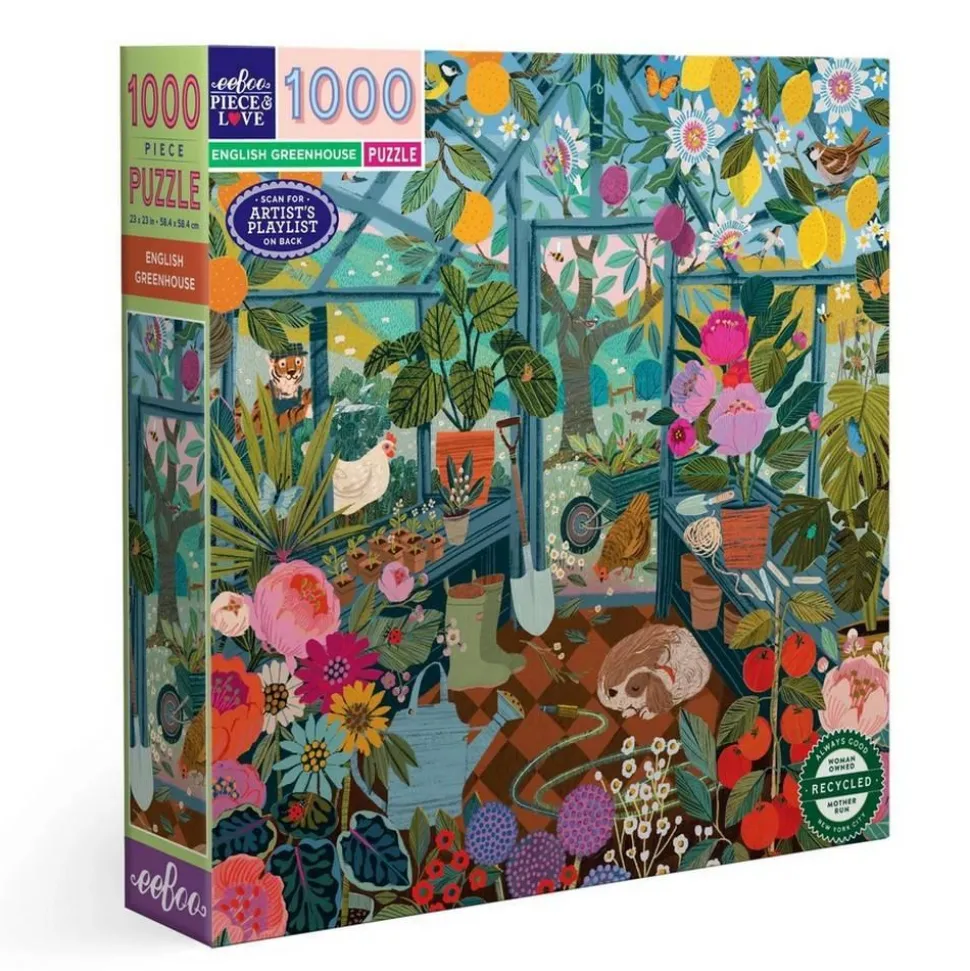 Puzzle 1000 pièces : Serre anglaise - Eeboo