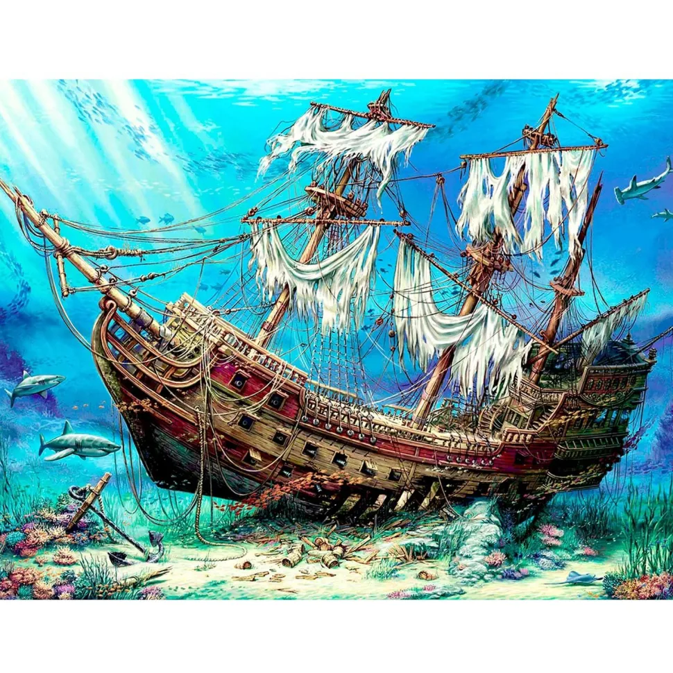Puzzle 1500 pièces : Shipwreck Sea - Anatolian