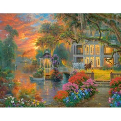 Puzzle 2000 pièces : Soirée charmante - Castorland