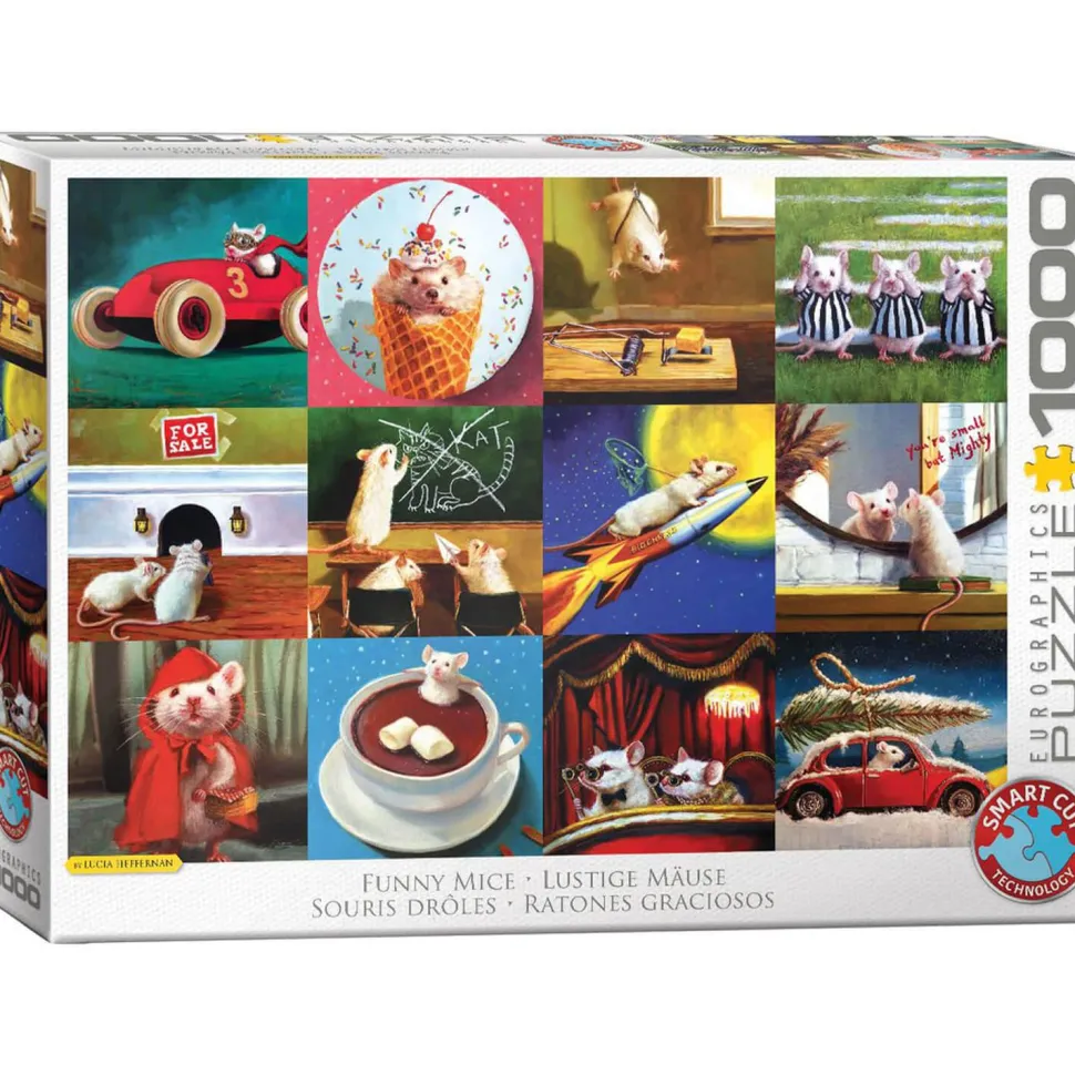 Puzzle 1000 pièces : Souris rigolotes - Eurographics