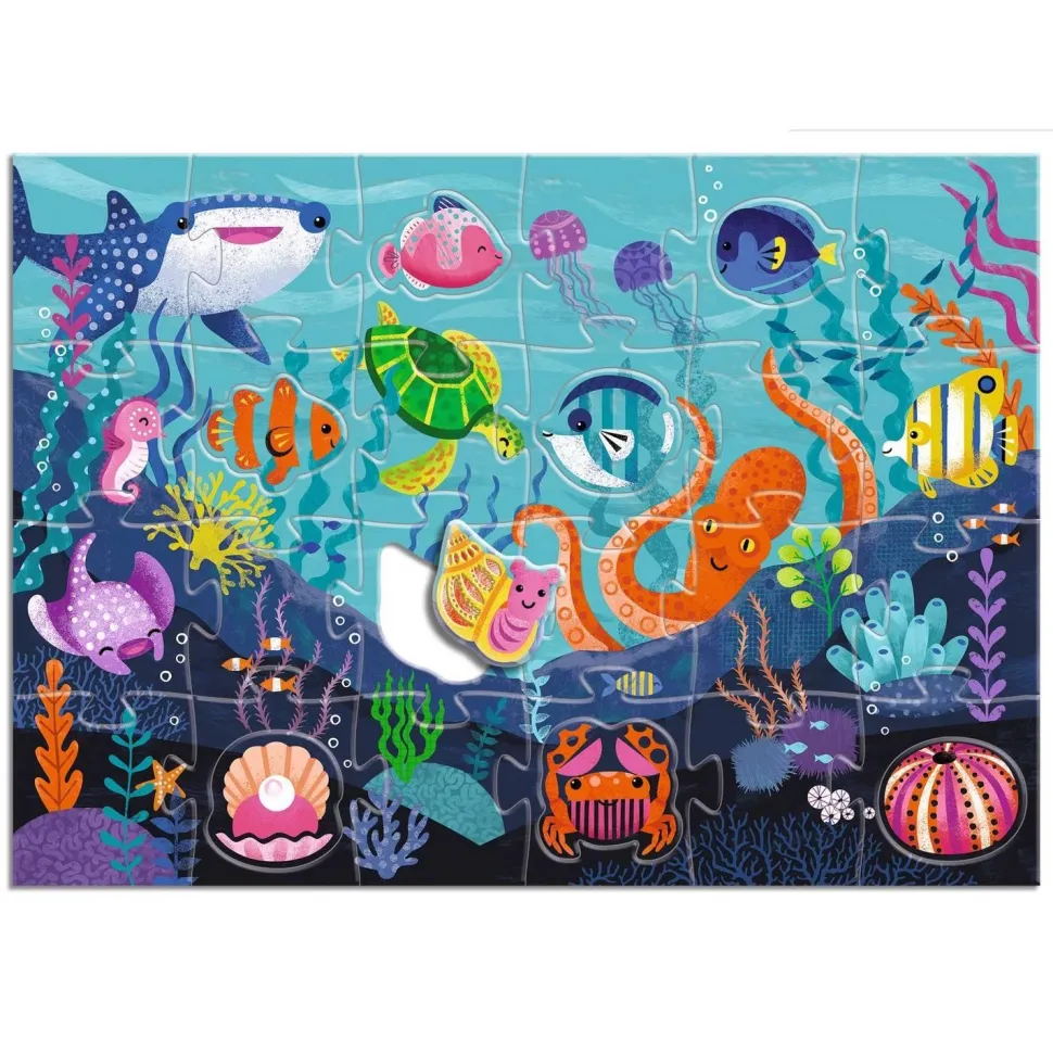 Puzzle 32 pièces : Sous la mer - Djeco