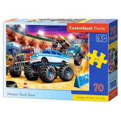 Puzzle 70 pièces : Spectacle de Monster Truck - Castorland