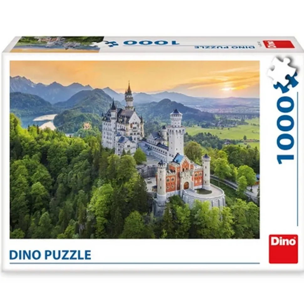 Puzzle 1000 pièces : Spring Neuschwanstein - Dino