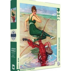 Puzzle 750 pièces : sérénade autour du homard - New York Puzzle Company