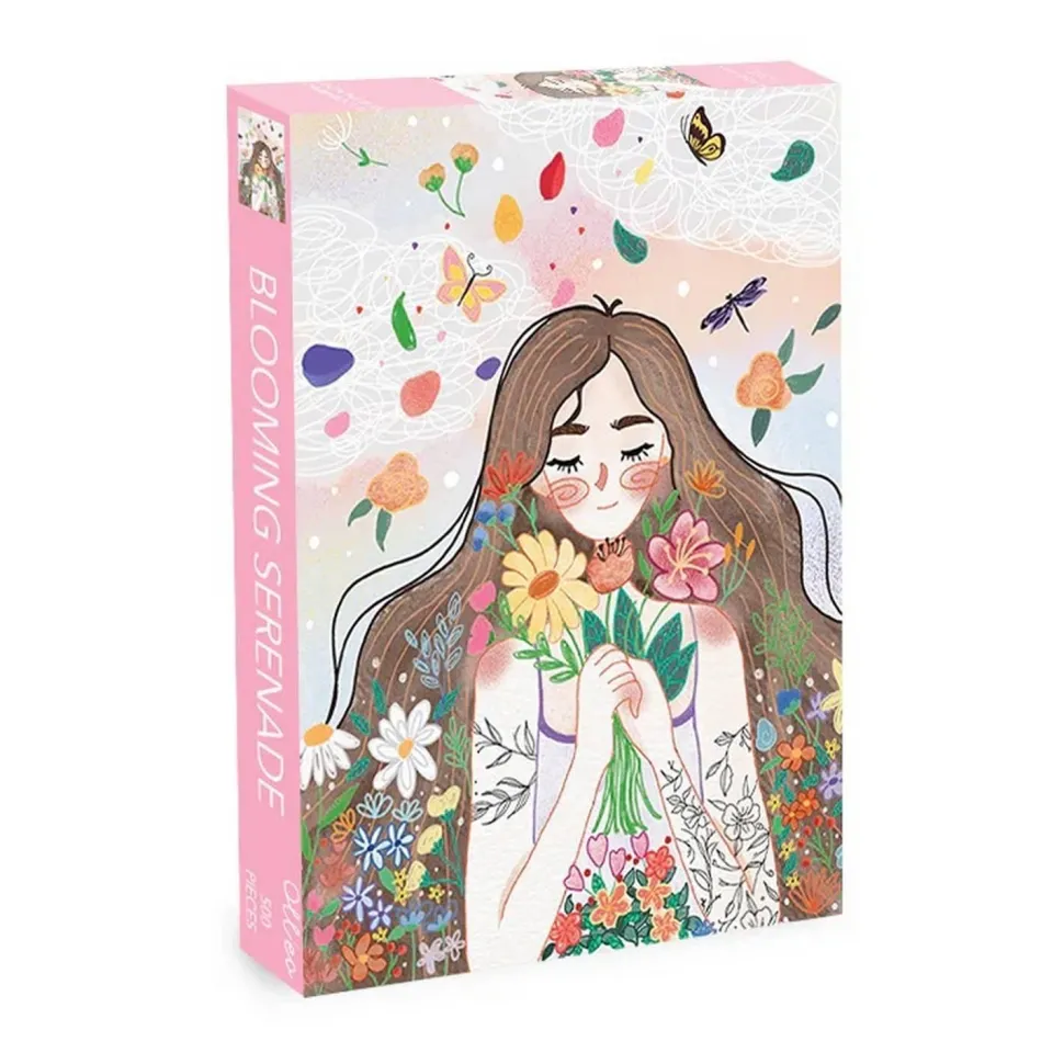 Puzzle 500 pièces : Sérénade fleurie - Olleo