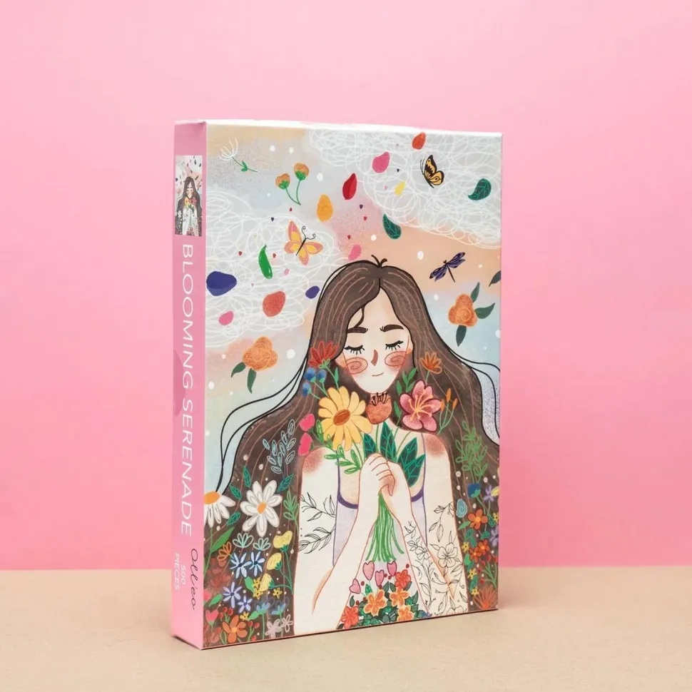 Puzzle 500 pièces : Sérénade fleurie - Olleo