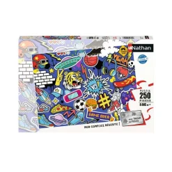 Puzzle 250 pièces : Stickers & Graffitis - Nathan