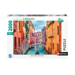 Puzzle 2000 pièces : Sur les canaux de Venise - Nathan