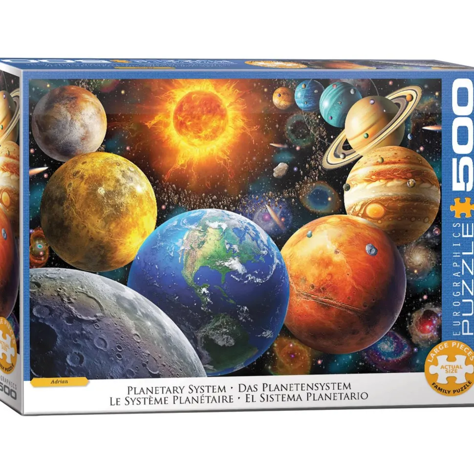 Puzzle 500 pièces : Système Planétaire par Adrian - Eurographics