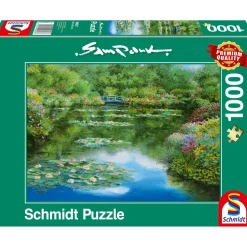 Puzzle 1000 pièces : Étang aux nénuphars - Schmidt