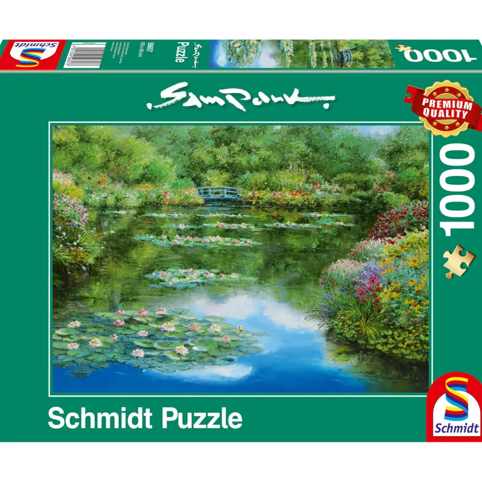 Puzzle 1000 pièces : Étang aux nénuphars - Schmidt