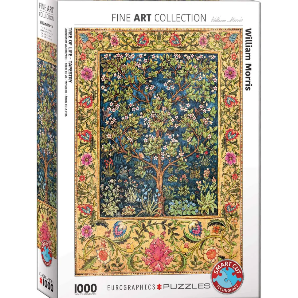 Puzzle 1000 pièces : Tapisserie de l'arbre de vie, William Morris - Eurographics