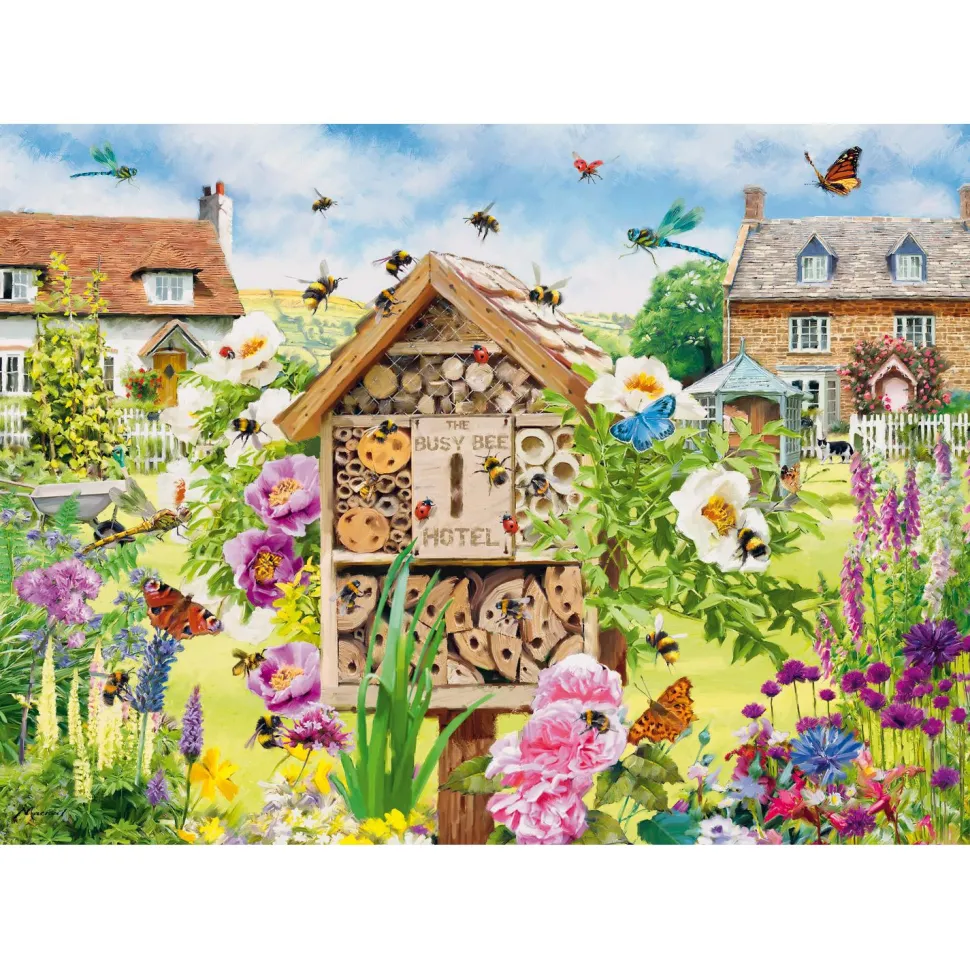 Puzzle 1000 pièces : Tea Time : Un foyer pour les abeilles - Trefl