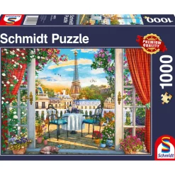 Puzzle 1000 pièces : Terrasse à Paris - Schmidt