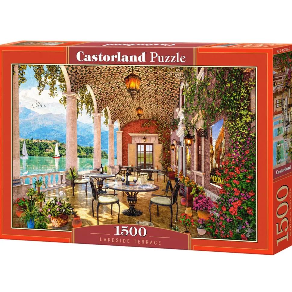 Puzzle 1500 pièces : Terrasse au bord du lac - Castorland