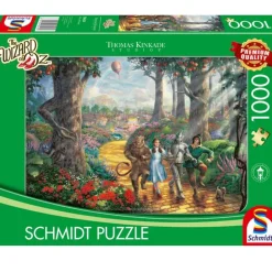 Puzzle 1000 pièces - Thomas Kinkade : Le Magicien d'Oz : Suivez la route des Briques Jaunes - Schmidt