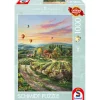 Puzzle 1000 pièces : Thomas Kinkade : Vignoble de la vallée paisible - Schmidt