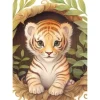 Puzzle 1000 pièces : Tigre mignon - Yazz puzzle