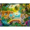 Puzzle 500 pièces : Tigres dans l'oasis - Ravensburger