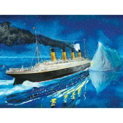 Puzzle 1000 pièces : Titanic - Titanic en mer Iceberg - Master Pieces